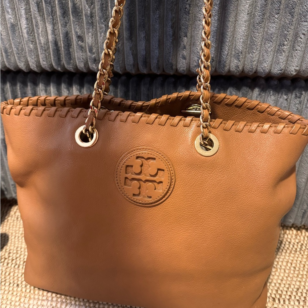 Tory Burch Brown Leather Shoulder Bag